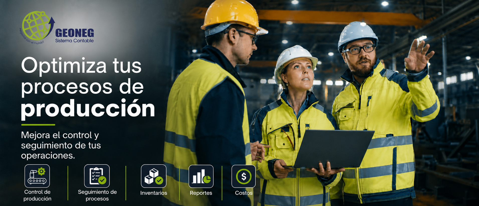 Software de producción y costos GEONEG para empresas